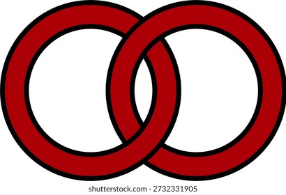 Unity And Partnership Rings Illustration