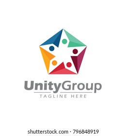 Unity people business logo