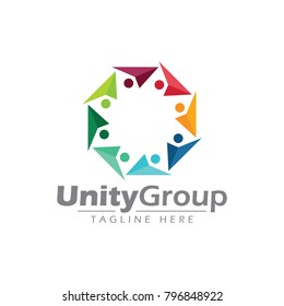 Unity people business logo