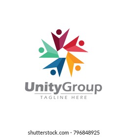 Unity people business logo