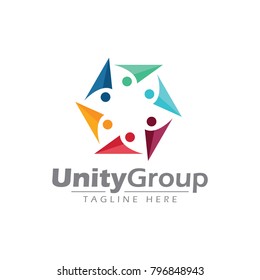 Unity people business logo