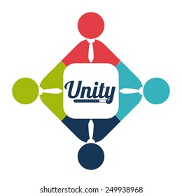 unity people design, vector illustration eps10 graphic 