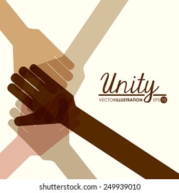 unity people design, vector illustration eps10 graphic 