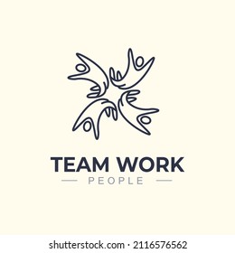 unity people logo design template