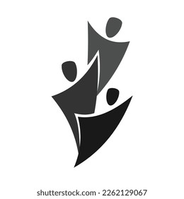unity people logo template Icon Illustration Brand Identity.Isolated and flat illustration. Vector graphic