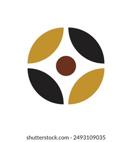 Unity People Minimalist logo vector icon illustration, Multi-Ethnic Group of People Community, Unity, Friendship, and Solidarity. Abstract colorful people symbols in circle - vector graphic icon. 
