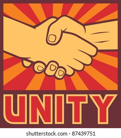 unity poster (handshake)