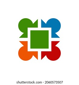 Unity symbol with colorful concept. Very suitable in various business purposes, also for icon, symbol, logo and many more.