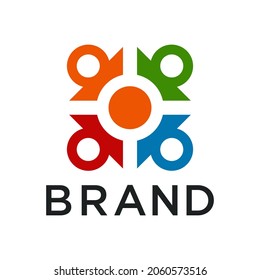 Unity symbol with colorful concept. Very suitable in various business purposes, also for icon, symbol, logo and many more.