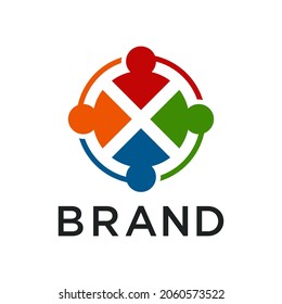 Unity symbol with colorful concept. Very suitable in various business purposes, also for icon, symbol, logo and many more.