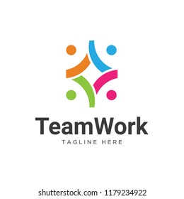 Unity Team Work Logo Design Template Stock Vector (Royalty Free ...