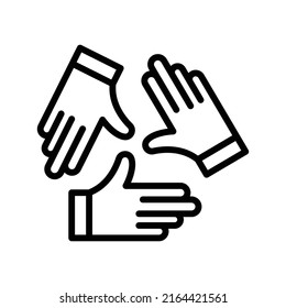 Unity teamwork Isolated Vector icon which can easily modify or edit
