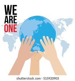Unity, togetherness poster design concept