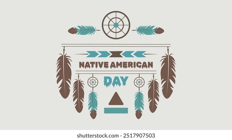 Unity in Tradition Native American Day design templet