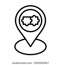 Unity Zone icon line vector illustration
