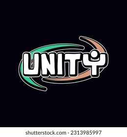  unity.streetwear  graphic t shirt design and ideas template.