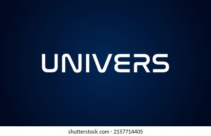 Univers slogan print. Space text sign on dark background. Astronomy slogan poster. Tee design icon. Mars symbol wallpaper. Vector fashion template. Cosmos orbit concept word