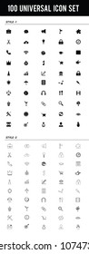 Universal 100 Icon Set 