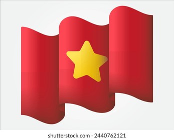 universal 3d waving flag in the wind national symbol for country and region in the worldwide