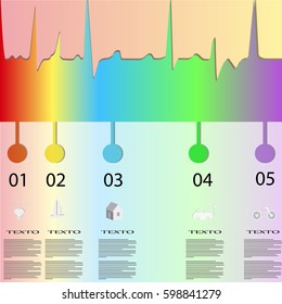 Universal abstract element diagram.Vector illustration.
