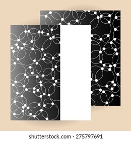 Universal abstract geometric circles vector with gradient background for card, invitation, business, banner, brochure, catalog, flyer, leaflet, frame, background, brand/company identity