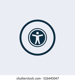 Universal Access Icon. Disabled Access Icon, Vector Illustration