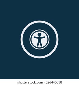 Universal access icon.disabled access icon. vector illustration