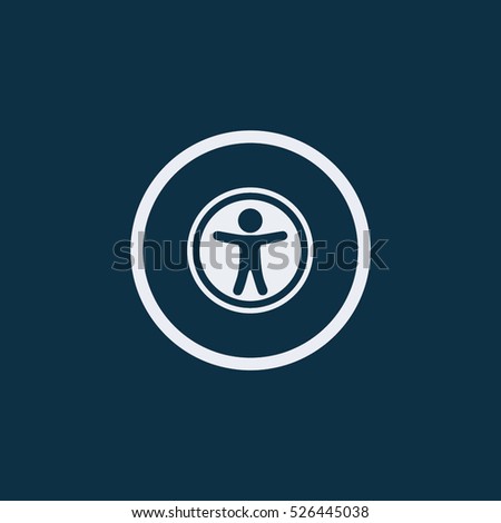 Universal access icon.disabled access icon. vector illustration
