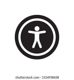 Universal Accessibility Sign. Vector Illustration