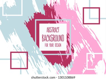 Universal background. Abstract background for your design. Colorful elements. Cover, flyer, banner, web, print. Acrylic paints, brush. Creative