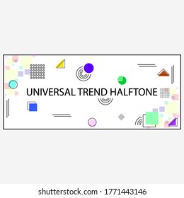El diseño de fondo universal está a la moda a medio tono