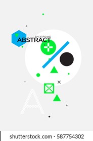 Universal background from dynamic geometric elements for motion design, animation graphic, email. Easy editable poster