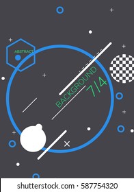 Universal background from dynamic geometric elements for motion design, animation graphic, email. Easy editable poster