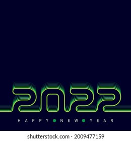 Universal background. Happy new year 2022. Modern greeting card design template.