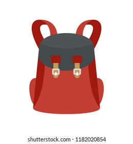 Universal backpack icon. Flat illustration of universal backpack vector icon for web design