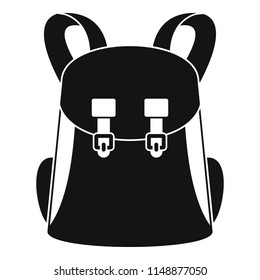 Universal backpack icon. Simple illustration of universal backpack vector icon for web design isolated on white background