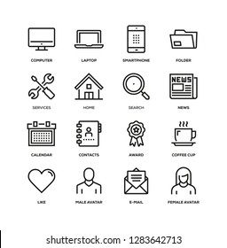 UNIVERSAL BASIC LINE ICON SET