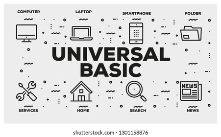 UNIVERSAL BASIC LINE ICON SET