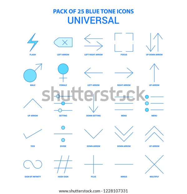 Universal  Blue Tone\
Icon Pack - 25 Icon\
Sets