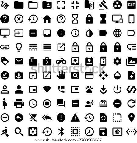 Universal Bold Web UI Icons (Vol.2)