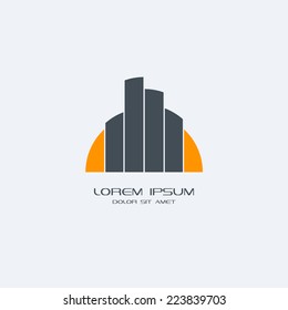 Universal business or building logo.