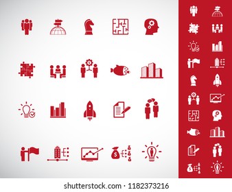 Universal business icon set