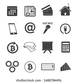 Universal Business icon. Web illustration icons. Vector outline design symbols for web.
