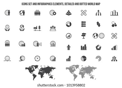 Universal business icons set