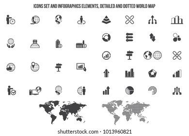 Universal business icons set