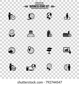Universal business icons set