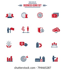Universal business icons set 