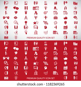 Universal business icons set. Vector.