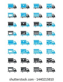 Universal car icon to use in web and mobile UI, car basic UI elements set. Editable Vector Transport icons. Check list and more
