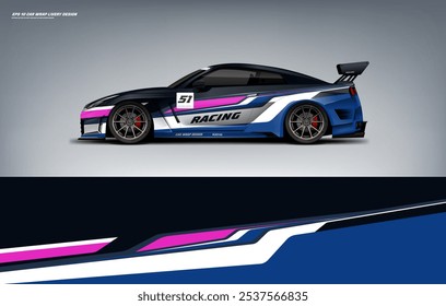 Universal Car wrap livery design vector file eps 10 printable file below